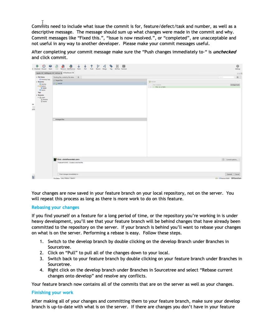 A page from the Git Setup Guide