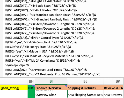 Excel code