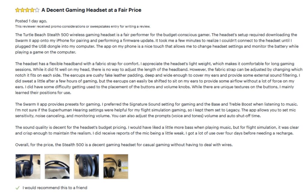 Picture of Gaming Headset review.