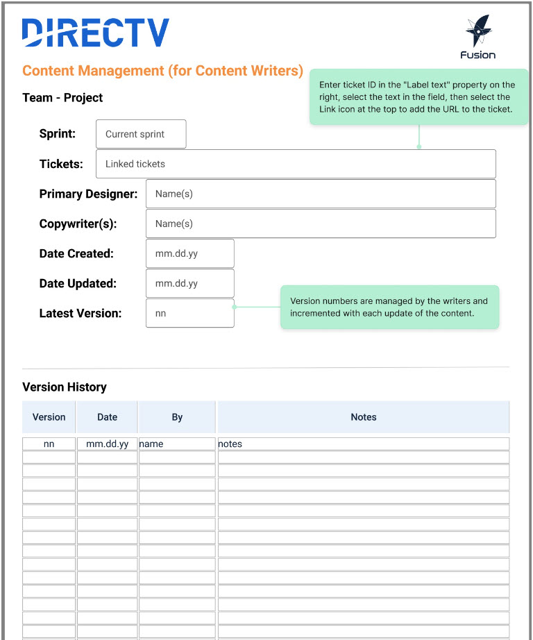 Image of the CRD template in Figma. 