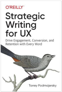 Book cover for Strategic Writing for UX.